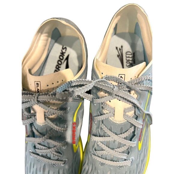 Brooks ELMNS 7 shoes are elite level mid d Unisex Spike Blu/Night Size 12 - Picture 2 of 9